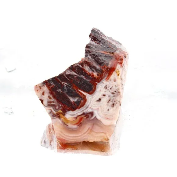 Mexican Crazy Lace Agate, Raw Rough Natural Lapidary Cabochon Material - Picture 7 of 11